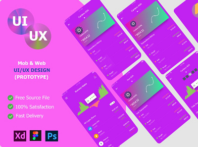 UI/UX design For wallet app graphic design ui