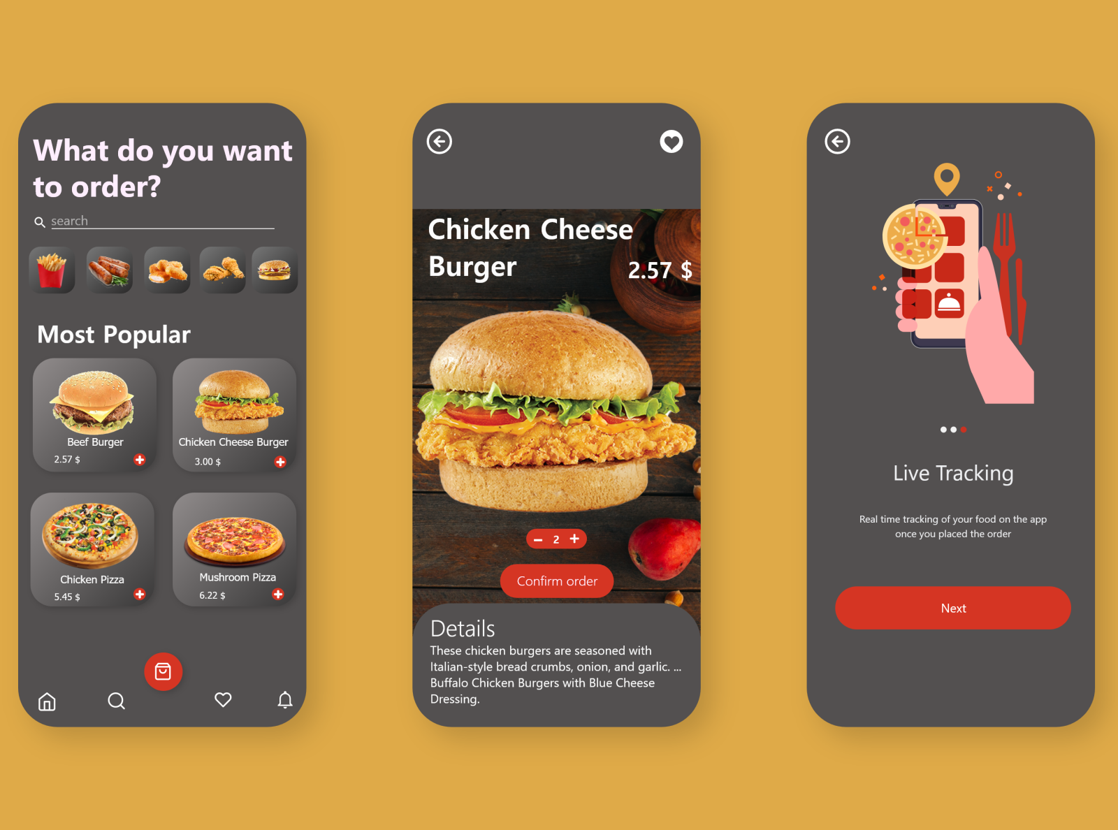 Food App UI design by Muhammad Shazaib on Dribbble