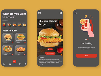 Food App UI design by Muhammad Shazaib on Dribbble