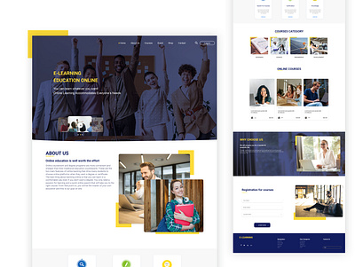 E-learning online @design @ui @web design app design education learning online technology ux web xd design