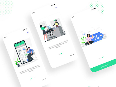 onbording (deals app) app deals log in onboarding sale shop ui ui design ux