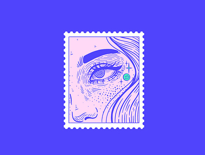 stamp 1 | Eye brand brand design branding illustration illustrator visual art visual design