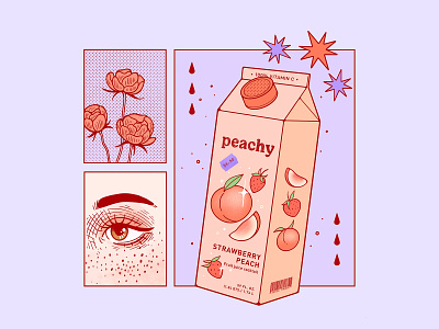 strawberry / peach