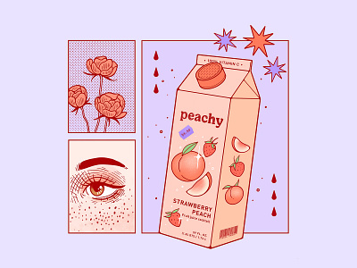 strawberry / peach