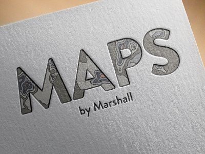Maps By Marshall logo maps topographic