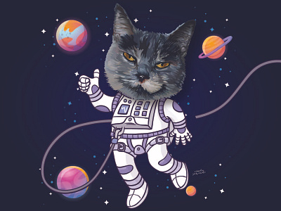 'New Normal' Free from Covid-19 animal art astronaut cartoon cat character cute dog illustrator kitten pet puppy vector