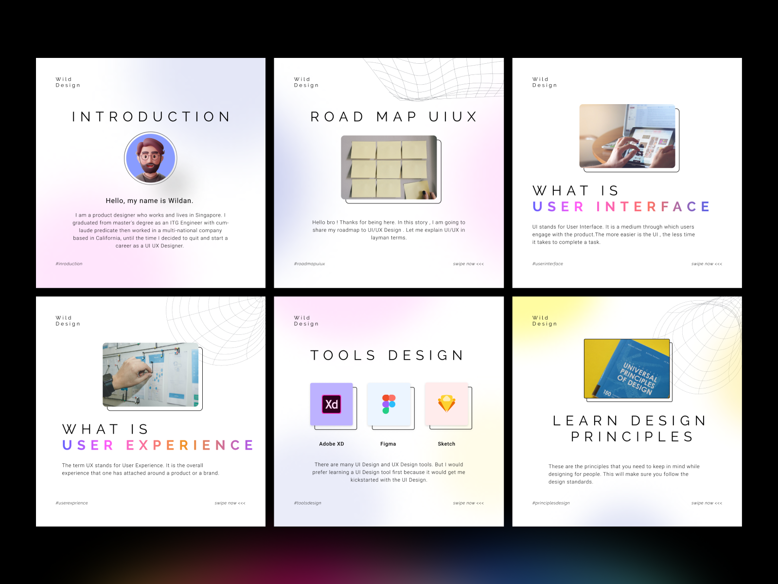 UI UX Feed | Social Media Posts | Instagram | Feeds Template by Wildan ...