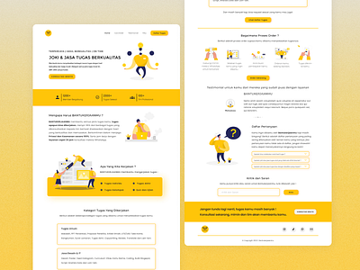 Bantukerjaanmu : Web Design For Service Assignments advertising branding design feeds graphic design illustration instagram template logo media promotion social typography ui userinterfacedesign ux vector