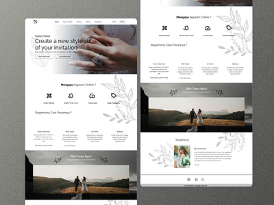 Nguleum Online Wedding Web Design ads advertising brand branding design feeds graphic design illustration instagram template media modern promotion social social media design typography ui ui design userinterfacedesign ux design wedding