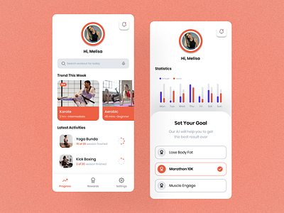 Workout Apps advertising app apps workout branding clean design graphic design logo minimal modern promotion typography ui ui design ux ux design workout