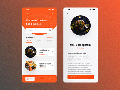 Apps for search Food advertising app brand branding design drink foods graphic design media promotion typography ui ui design ux