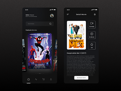 Cinema Movie Apps advertising bioskop brand branding cinema design film graphic design movie promotion trailler typography
