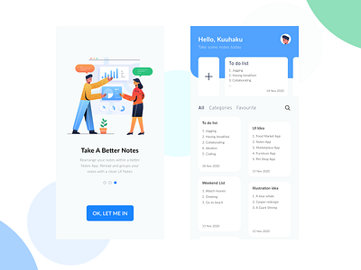 New Notes App 36 days of type app design figma flat illustration minimal typography ui ux vector web