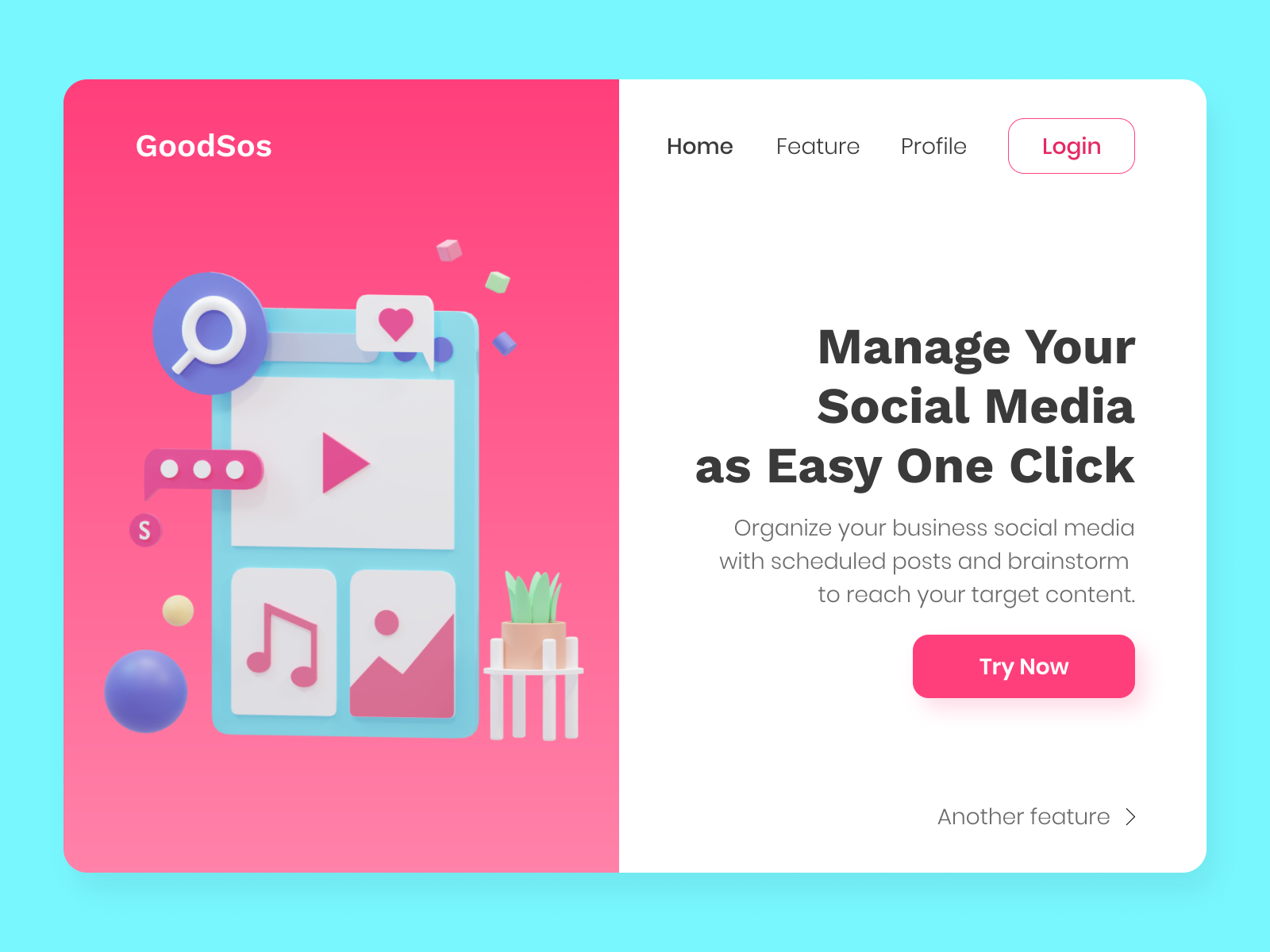 3D UI UX Design - Social Media Management by Fadhill Atmojo on Dribbble