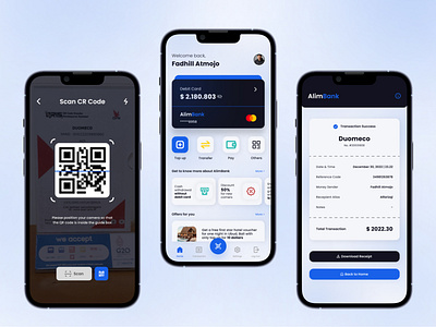 Alimbank - Mobile Banking App 3d adobexd animation apps bank branding figma illustration mobile mobileapp mobileui mobileux scan ui uiapps uidesign uiux ux uxdesign uxui