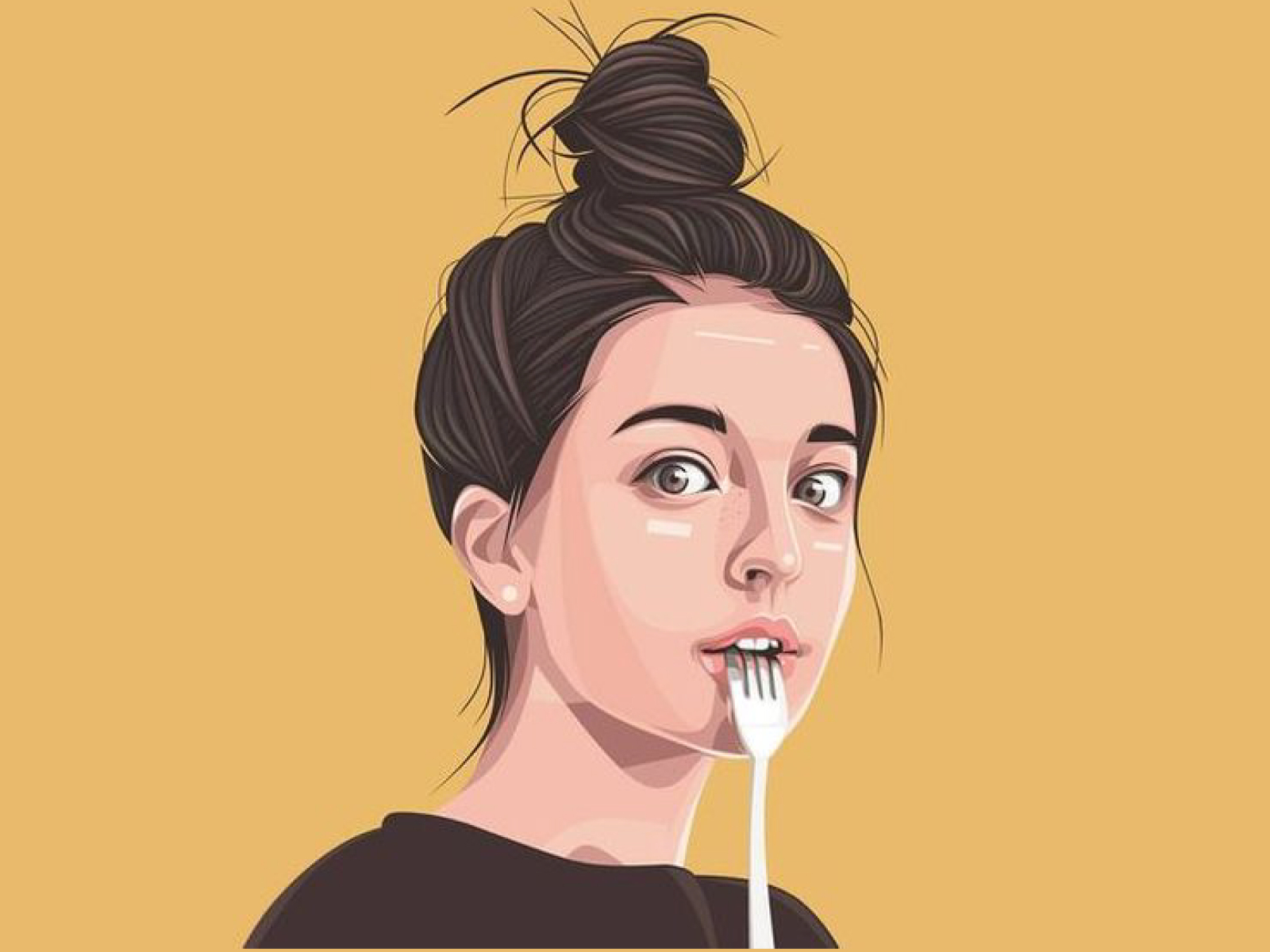 Girl illustration by Momen abdel moneim on Dribbble