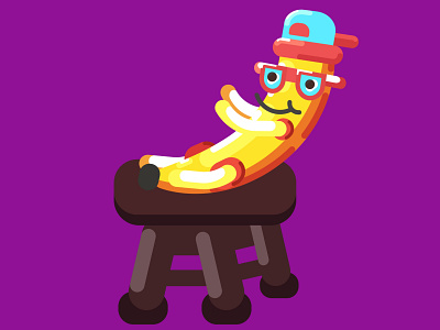 Banana Doodle 2021 adobe ilustrator art banana color colorful design digital art flat flat design icon ilustration vector