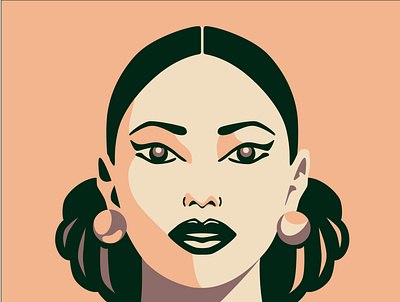 Woman with Earrings art artwork design illustration illustrator vector vector art woman woman illustration woman portrait