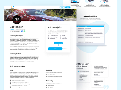 Jobhub Website Design app branding design graphic design minimal typography ui ux web website