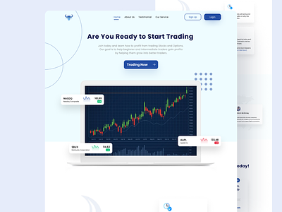 Platinum Stock Landing Page app branding design figma flat graphic design minimal stock stocks trading trading app ui ux web website