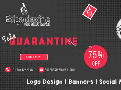 Egdedexinenewpromobanner art branding design flat illustration typography ui vector