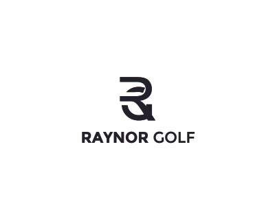 Raynor Golf Logo art branding design flat illustration illustrator logo minimal typography vector