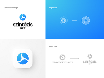 Szintézis-Net - New Logo branding design icon logo logo design logomark logotype