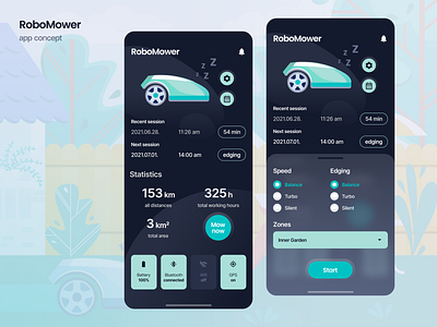 RoboMower App Concept