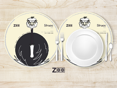 Zoo placemat design design illustration product design