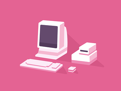 Desktop illustration computer desktop icon illustration