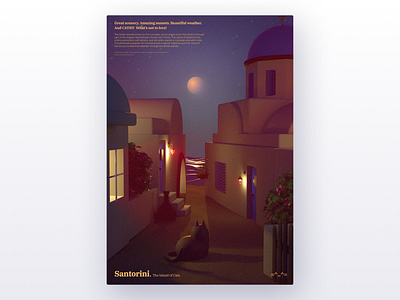 Santorini Poster