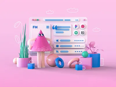 FlowMapp 3d character / 3d ui 3d 3d abstract 3d art 3d artist 3d character 3d character design 3d character modeling 3d composition 3d illustration 3d interface 3d modeling 3d scene 3d shapes 3d ui c4d c4dart c4dfordesigners cinema4d illustration shapes