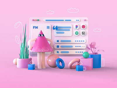 FlowMapp 3d character / 3d ui 3d 3d abstract 3d art 3d artist 3d character 3d character design 3d character modeling 3d composition 3d illustration 3d interface 3d modeling 3d scene 3d shapes 3d ui c4d c4dart c4dfordesigners cinema4d illustration shapes