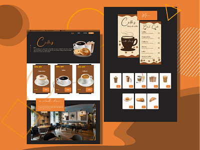 Web Design "Coffes" design graphic ui design uiux design web design