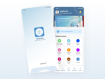AsistenKu Apps android design branding design frontend developer graphic design illustration mobile apps mobile apps design ui ui design ui mobile uiux design