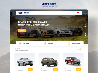 Website Ecommarce car company profile ecommarce landing page marketplace web design
