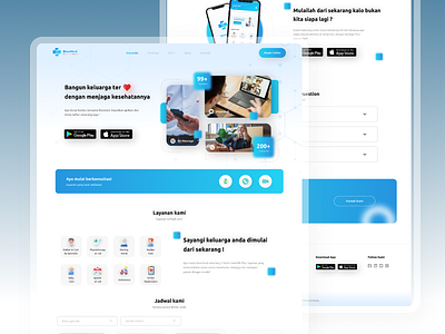 Medical Landing Page android design clead design design medical mobile apps trend ui design ui mobile uiux design