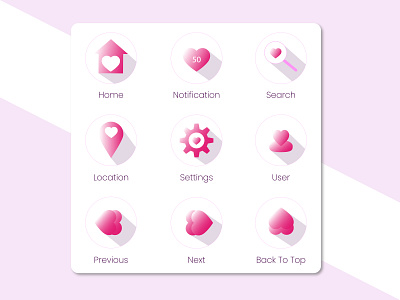 Icons Set For Dating App app art best design clean creative design flat graphicdesign icon iconography illustraion layout minimal minimalistic type typography web website