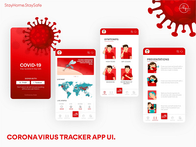 Covid-19 tracking App behance coronavirus covid 19 covid app design covid19 dribbble best shot illustrations mobile app mobile app design mockup tracker tracker app tracking ui ui design uiux uiux design ux ux design website design