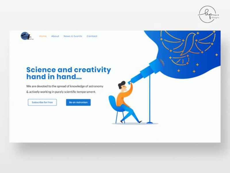 Website Design-Astron 2020 trends astrology astronaut astronomy brand branding dribbble best shot gif graphic illustration socialmedia ui ui design uidesign uiux ux design vector website website design websites