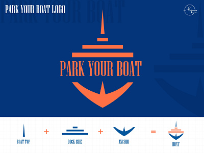 Logo Design - Park your Boat boat boat logo colors illustration logo logo design logo design branding logo design concept logo design process logo design services logo designer logo inspiration logo mark logodesign logos parking presentation typeface design typography ui