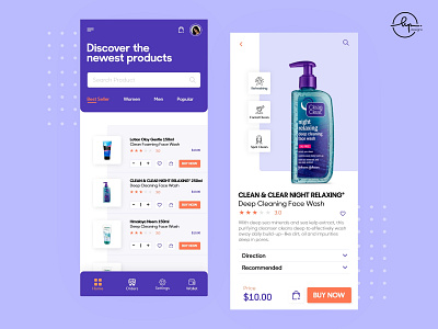 Beauty Product - App Ui Design app app design app designers application beauty beauty product clean design clean ui creative creative design home screen mobile app mobile ui product design product page ui ui design uidesign uiux uiux design