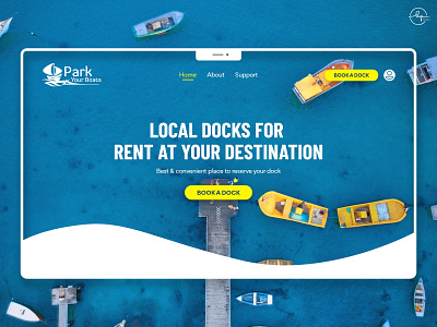 Landing Page  Design - Park Your Boat