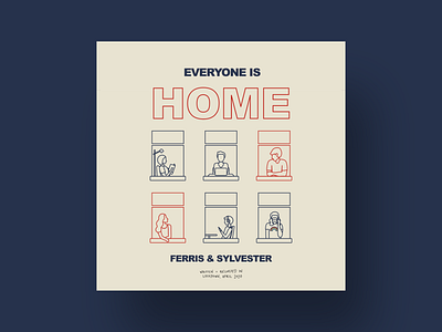 Ferris & Sylvester artwork album artwork design graphic design illustration lockdown musicians nhs pandemic people typography vector