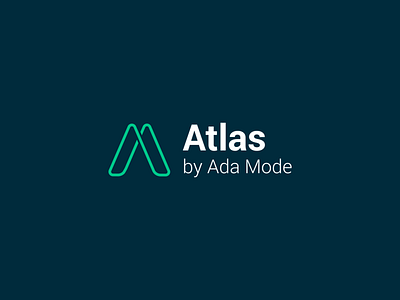 Atlas logo branding design graphic design line only logo start up tech start up visual identity