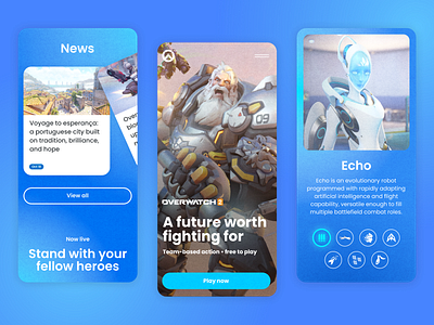 Overwatch 2 design gaming mobile overwatch 2 redesign web website