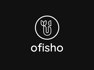 Ofisho Fish Logo Design