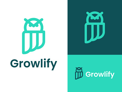 Growlify Owl Logo Design