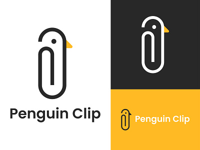 Penguin Clip Logo Design