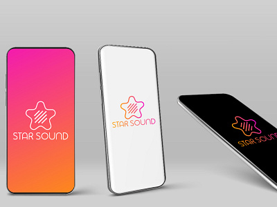 STAR SOUND abstract logo branding design graphic design illustration logo vector